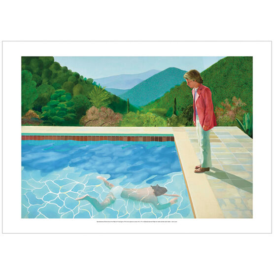 David Hockney Portrait of an Artist Pool with Two Figures (poster)