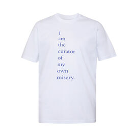 Douglas Gordon curator of misery white t-shirt