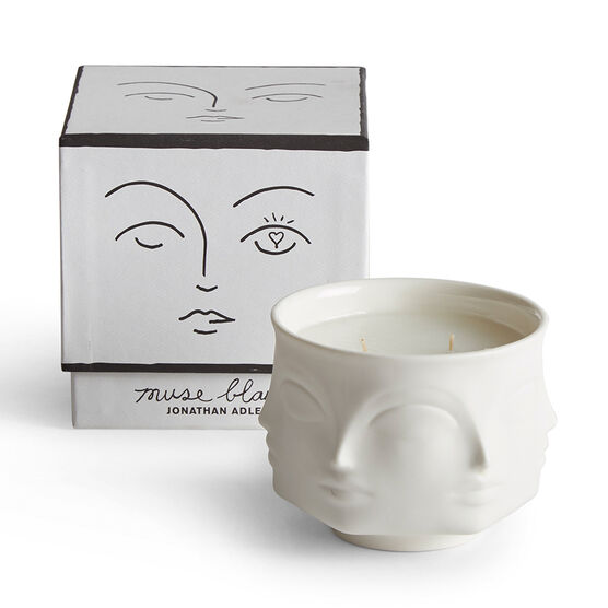 Surrealist blanc candle
