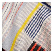 Patchwork weave wool scarf