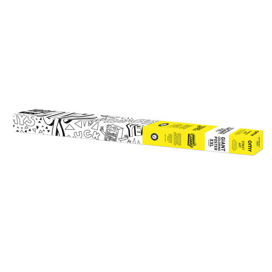 Giant Street Art colouring poster