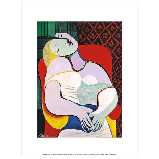 Pablo Picasso: The Dream exhibition print