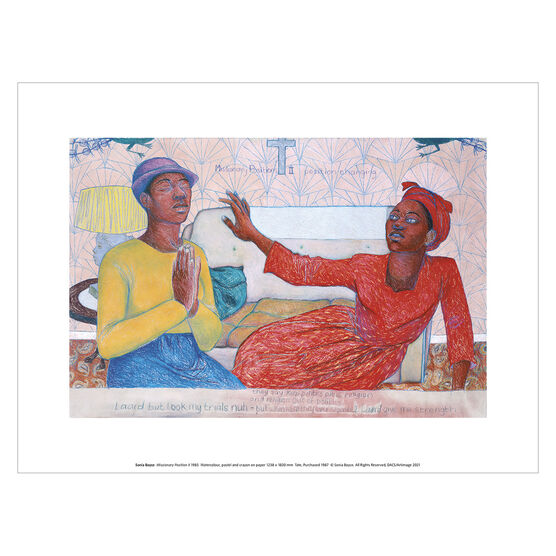 Sonia Boyce: Missionary Position II exhibition art print