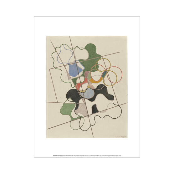 Sophie Taeuber-Arp Geometric and Undulating exhibition art print