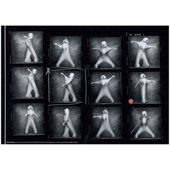 Fergus Greer Leigh Bowery contact sheet poster