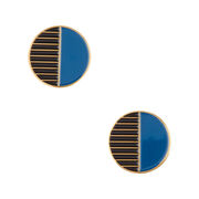 Tom Pigeon circle enamel earrings