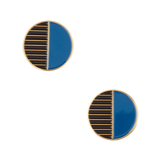 Tom Pigeon circle enamel earrings