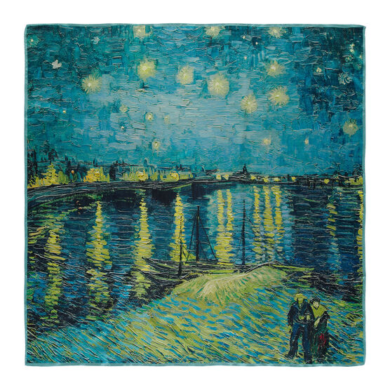 Van Gogh Starry Night over the Rhône silk scarf