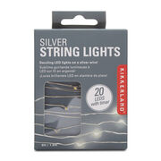 Silver string lights