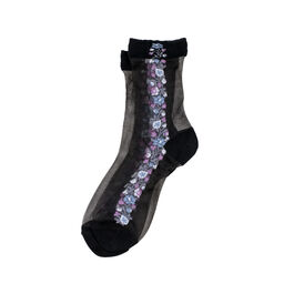 Sheer floral socks