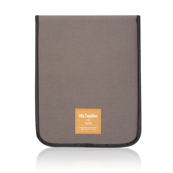 Grey/Orange Ally Capellino tablet sleeve