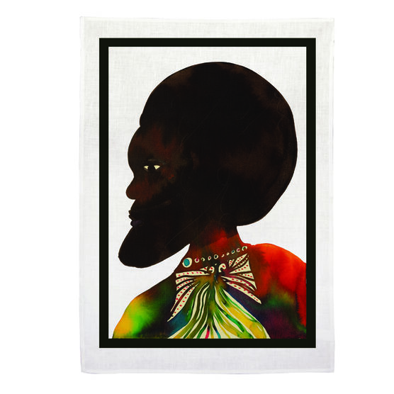 Chris Ofili Man tea towel