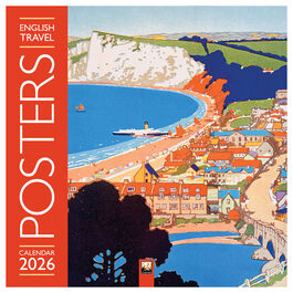 English Travel Posters 2026 wall calendar