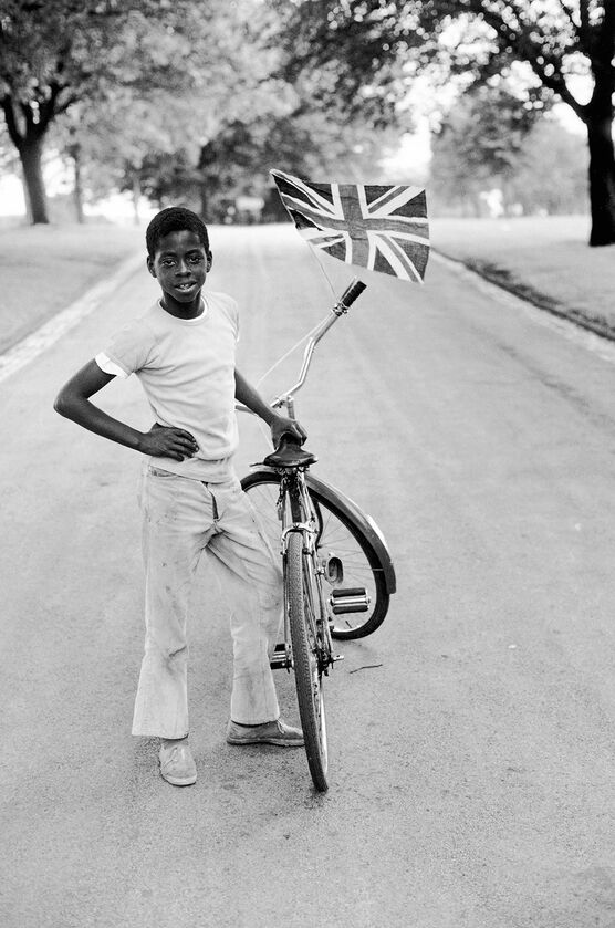 Vanley Burke: Boy with a Flag Wilfred in Handsworth Park