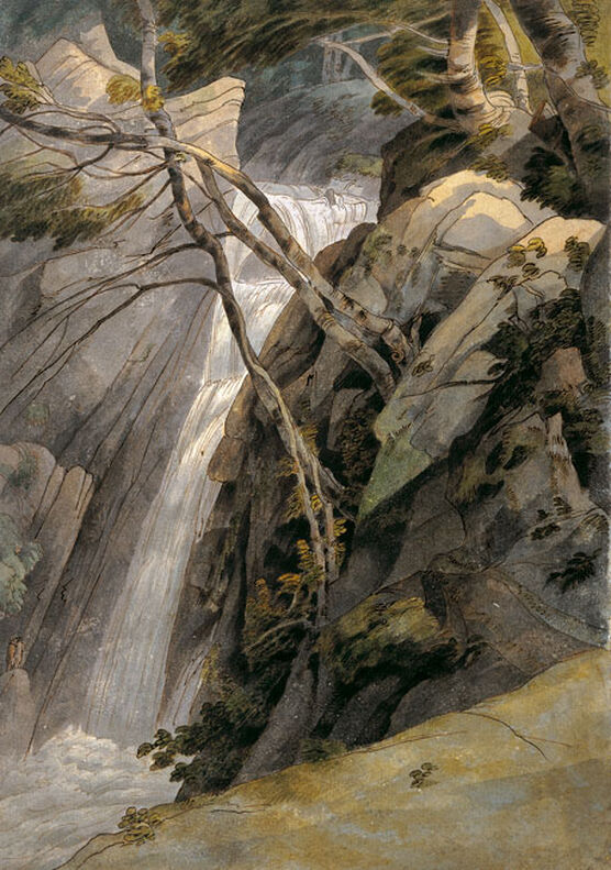 Towne: Waterfall near Ambleside