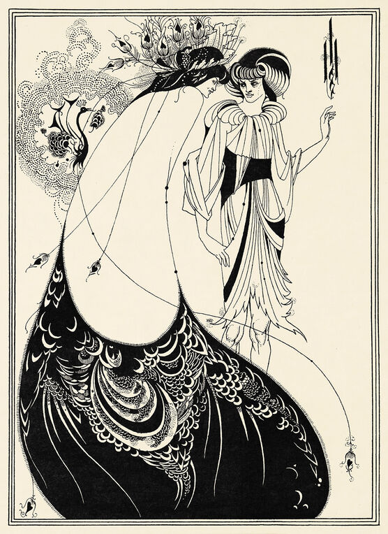 Aubrey Beardsley: The Peacock Skirt