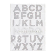 Large glitter alphabet stickers