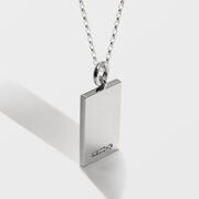 Tate silver pendant necklace