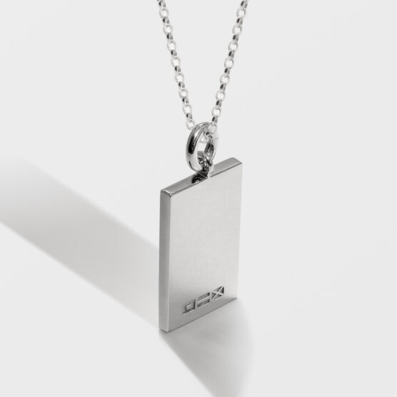 Tate silver pendant necklace