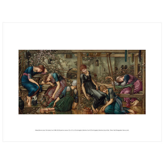 Edward Burne-Jones: The Garden Court exhibition print