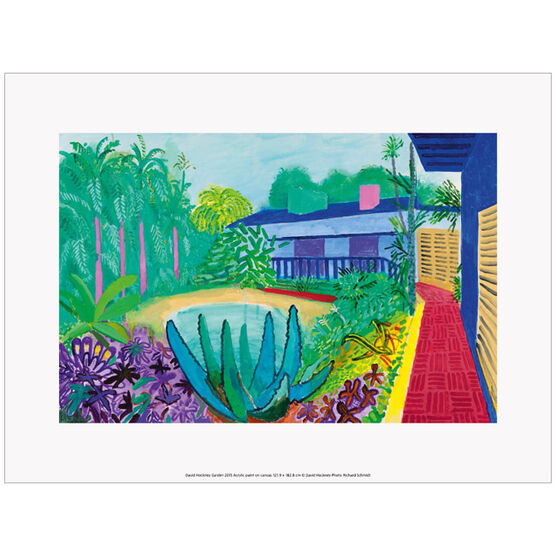 David Hockney Garden  (exhibition print)