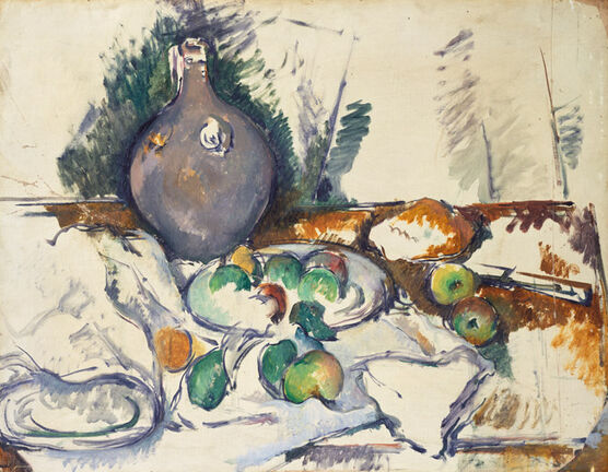 Cezanne: Still Life with Water Jug c.1892-3