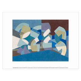 Saloua Raouda Choucair Composition in Blue Module art print