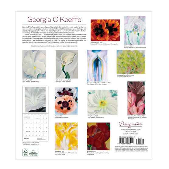 Georgia O #39 Keeffe 2020 calendar Calendars Tate Shop Tate