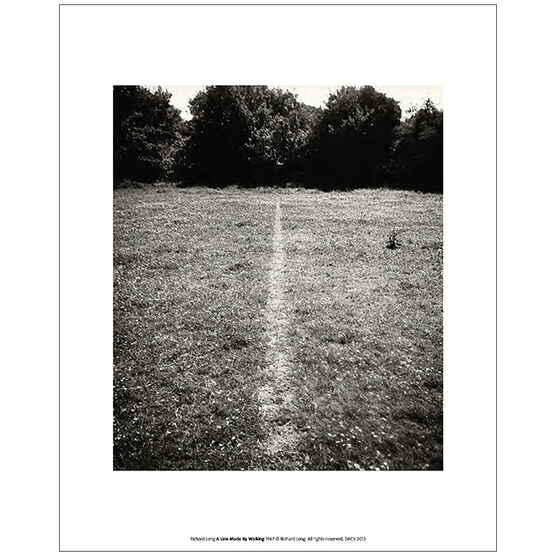 Richard Long Line Made By Walking (unframed print)
