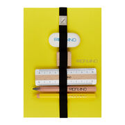Yellow notebook and stationery set