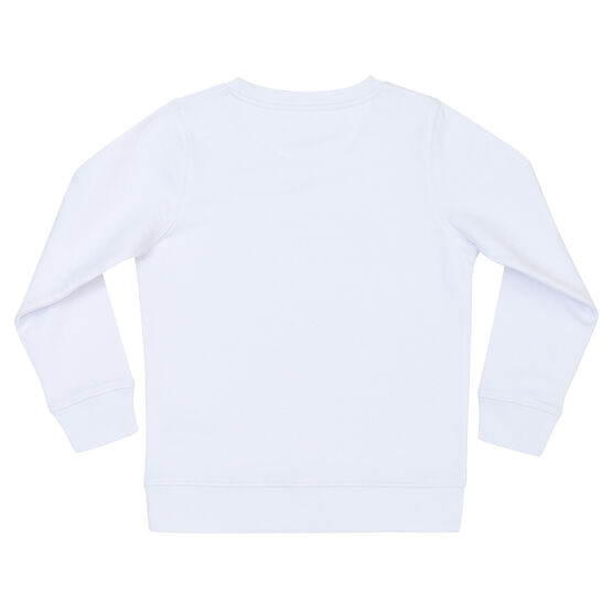 White kids' sweatshirt - back