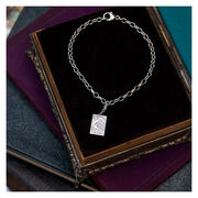 The Moon tarot card charm bracelet