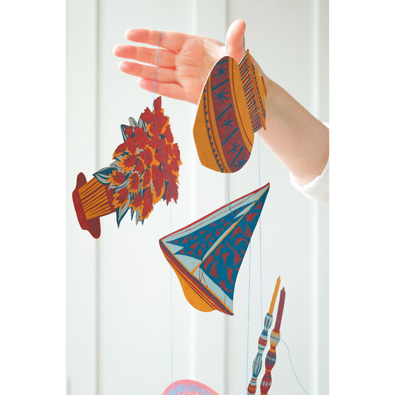 East End Press printed paper garland