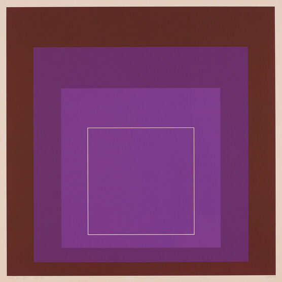 Josef Albers: from White Line Squares (Series II), WLS XI