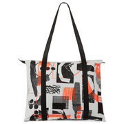 Laura Slater neon leather tote bag