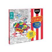 Supermarket giant colouring poster