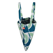 Laura Spring green and blue circle tote bag