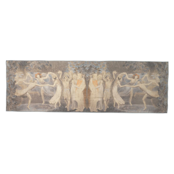 William Blake Fairies Dancing silk scarf