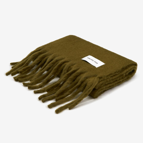 Green wide scarf