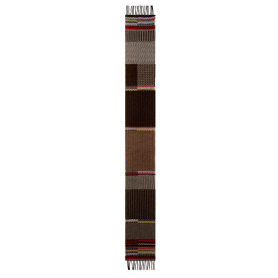 Triangle pattern wool scarf