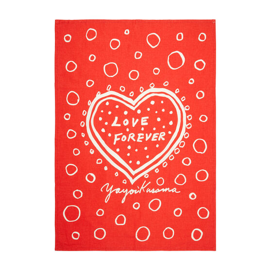Yayoi Kusama Love Forever set of two tea towels