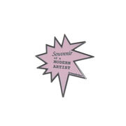 Souvenir of a Modern Artist pin badge