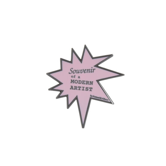 Souvenir of a Modern Artist pin badge