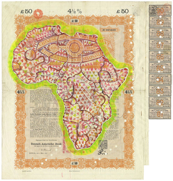 Hew Locke: Chinese Imperial Gold Loan 1