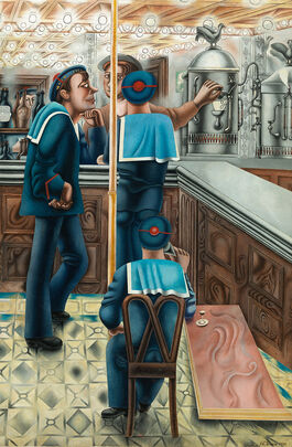 Edward Burra: Three Sailors at the Bar