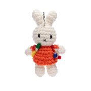 Miffy the Artist crochet keyring