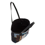 Piper Abstract I leather strap tote bag