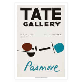Victor Pasmore 1965 vintage exhibition poster