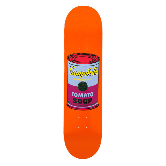 Warhol: Campbell's Soup Can skateboard - orange