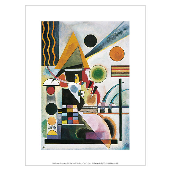 Wassily Kandinsky Swinging art print